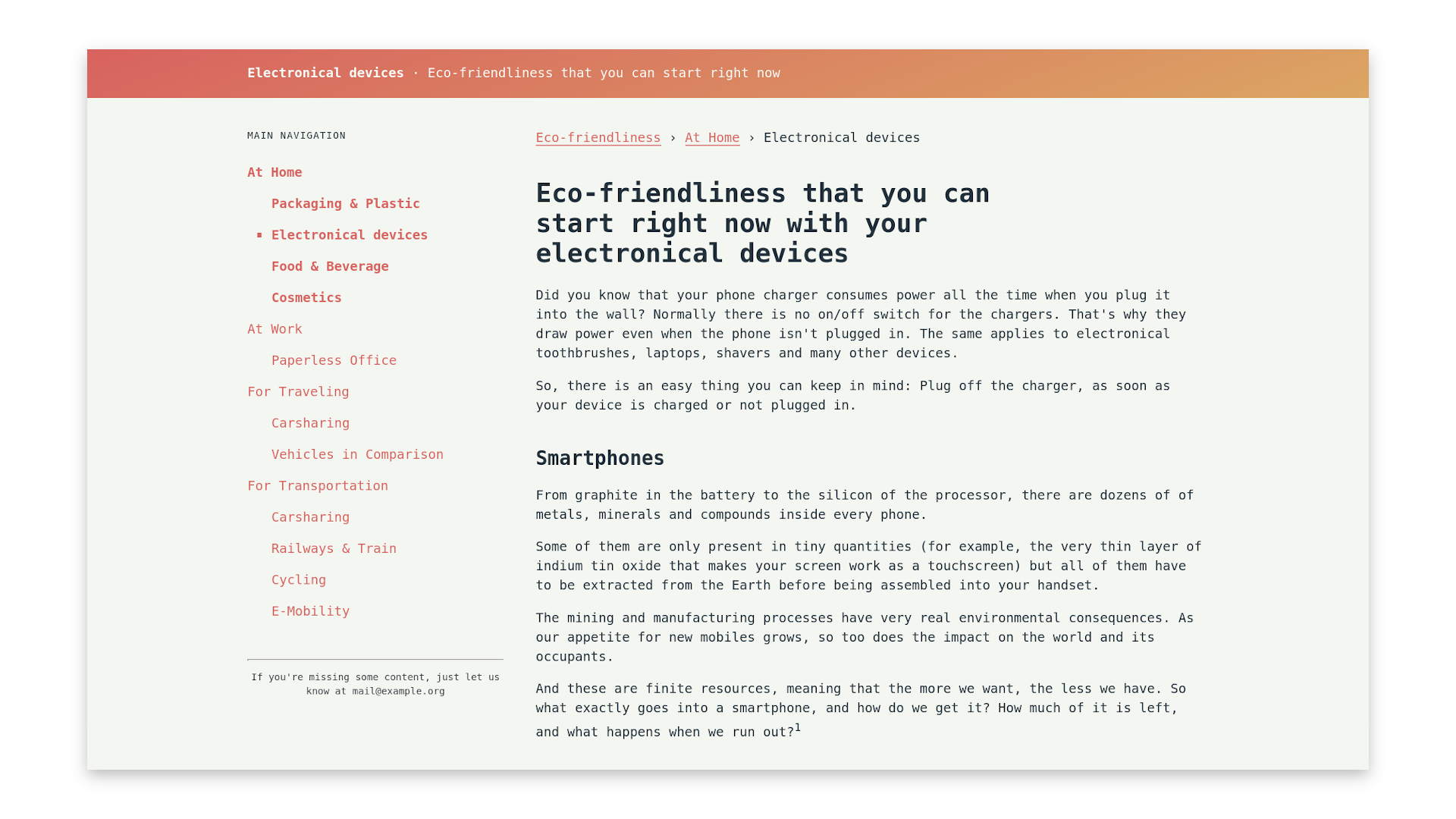 Final HTML Layout with CSS Classes CSS Rulesets